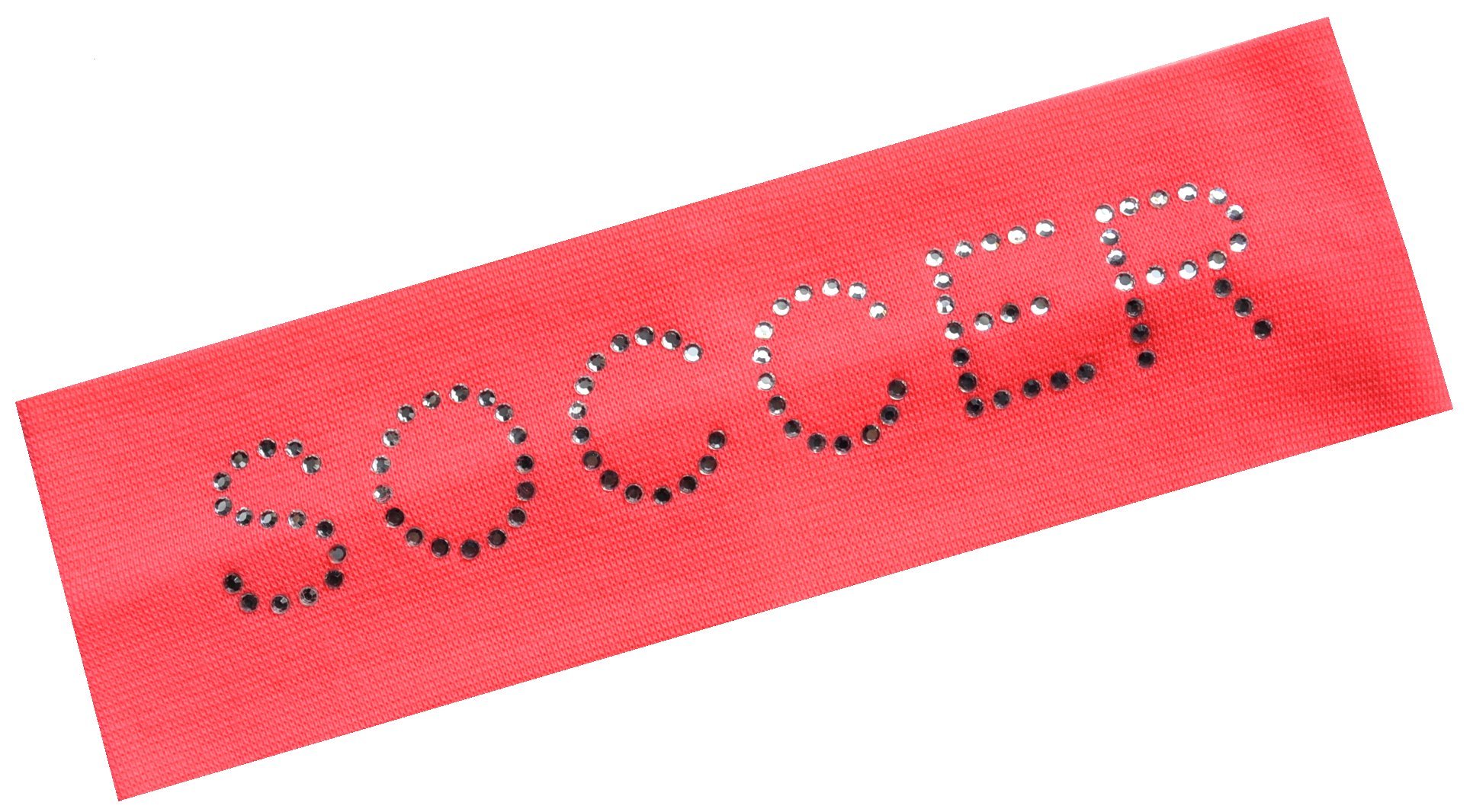 SOCCER RHINESTONE Stretch Headband for Girls, Teens & Adults - Sparkly Soccer Team Gifts & Accessories - Perfect for Games, Practice & Fan Support