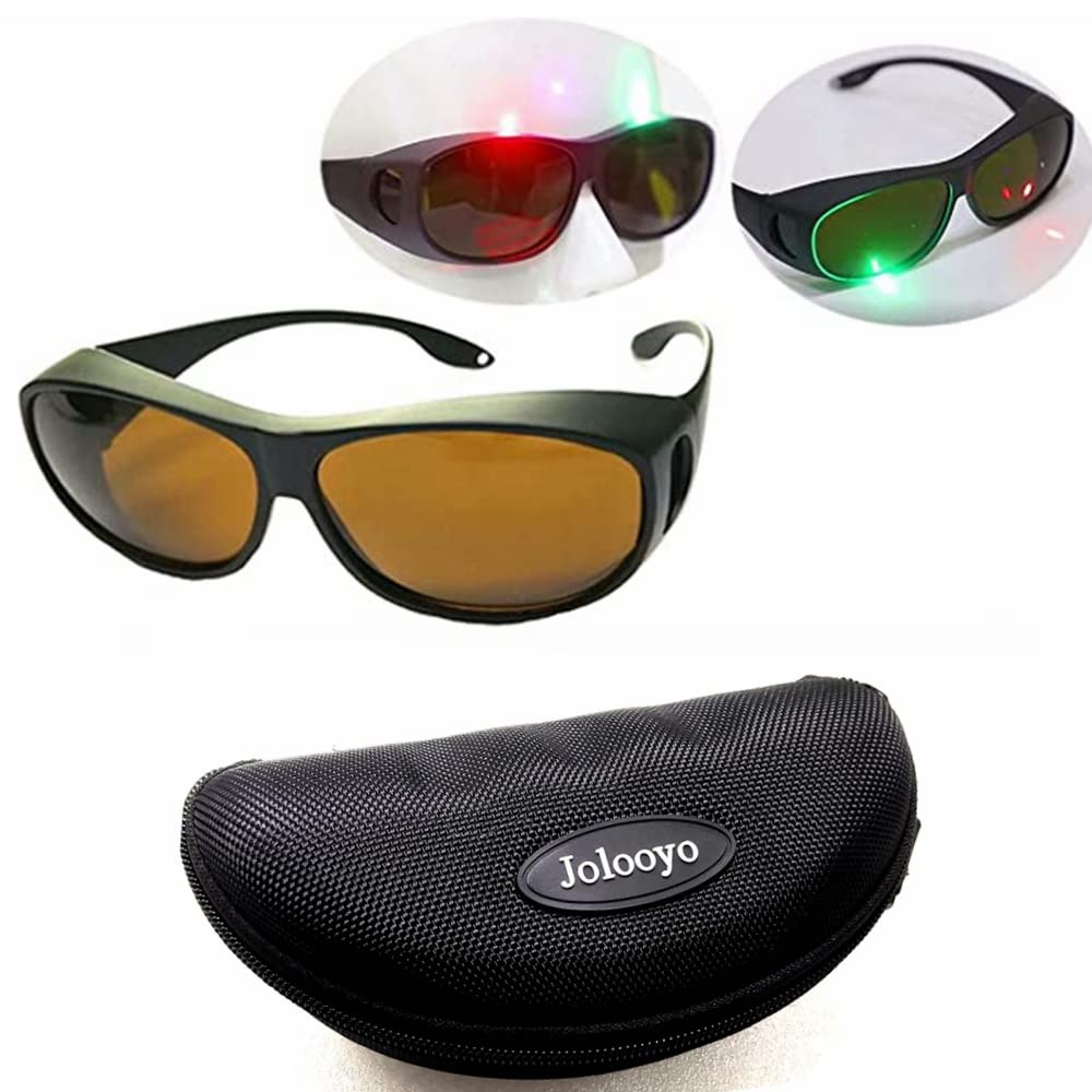 Red Blue Green Laser Safety Glasses 400nm-700nm - OD5+ Eye Protection for 405nm, 450nm, 532nm, 650nm Lasers - Perfect for Laser Shows, Lab Work & DIY Projects