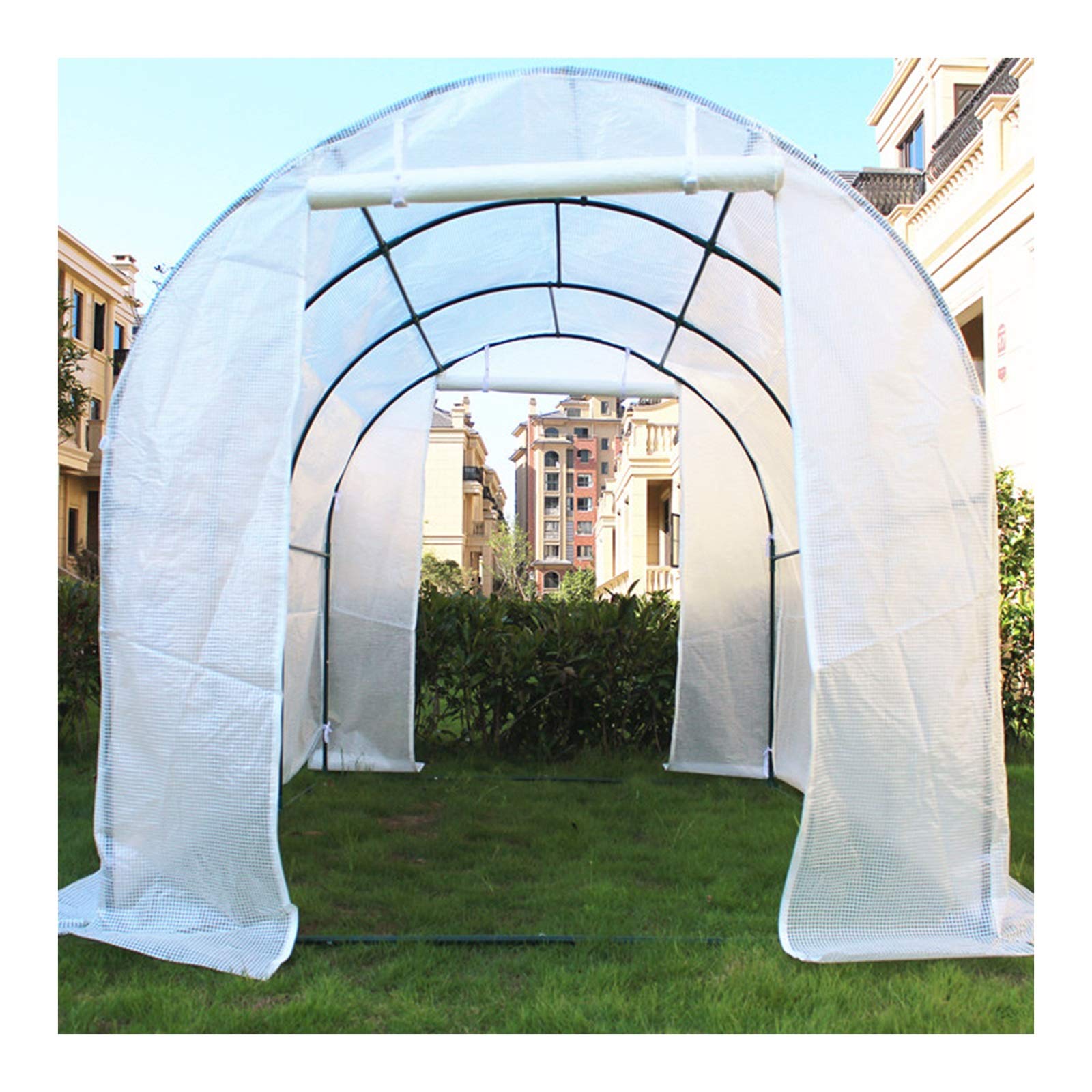 MAHFEI Walk-in Greenhouse Tunnel for Garden - Sturdy Metal Frame Plant Tent with Strong Stability for Vegetables, Herbs & Winter Plant Shelter | Perfect for Outdoor Gardening, Seed Starting & Year-Round Plant Protection
