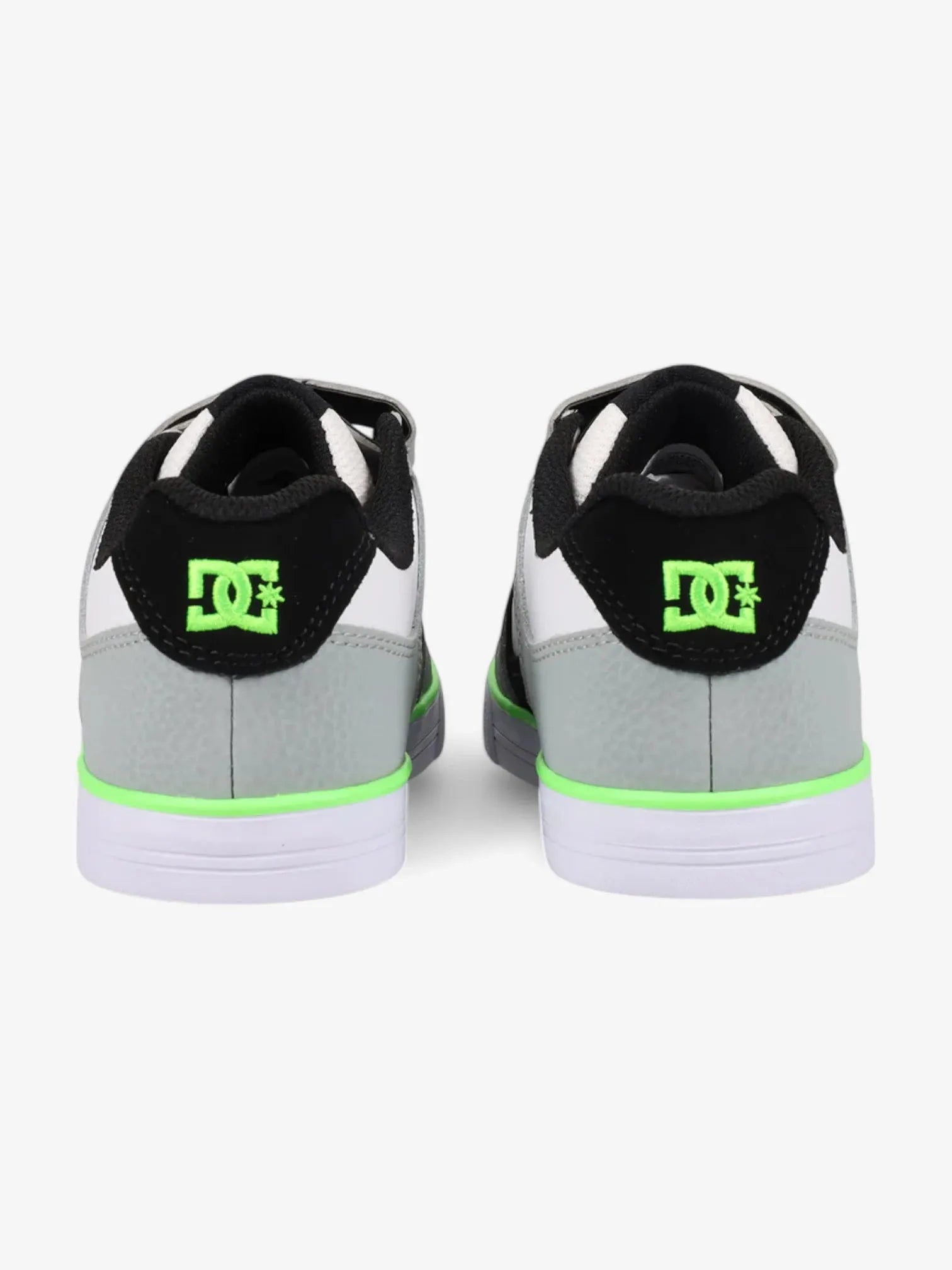 DC Pure V Kids' Sneakers - Gray, Black & Blue | Skate Shoes for Boys & Girls | Perfect for Skateboarding & Casual Wear