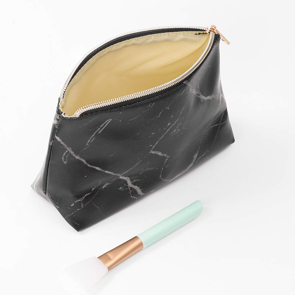 SUBANG 3 Pack Marble Makeup Bag - Waterproof Travel Toiletry Organizer for Cosmetics & Brushes - Portable Cosmetic Pouch for Women, Girls & Men - Perfect for Travel, Gym, Beach & Daily Use