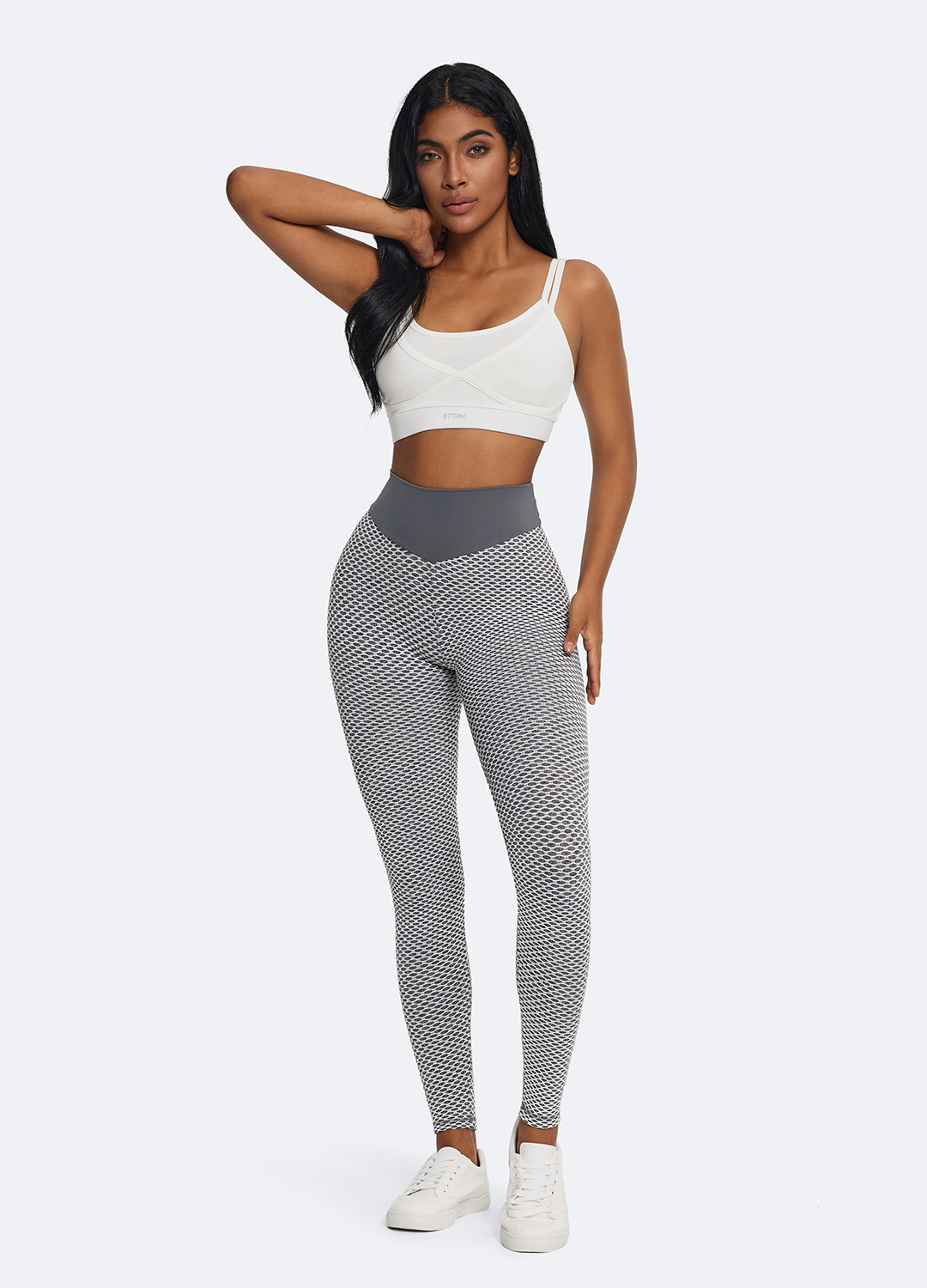 Textured Scrunch Leggings for Women - High Waisted Yoga Pants with Butt Lifting Design - Perfect for Workout, Gym, Running and Lounge Wear
