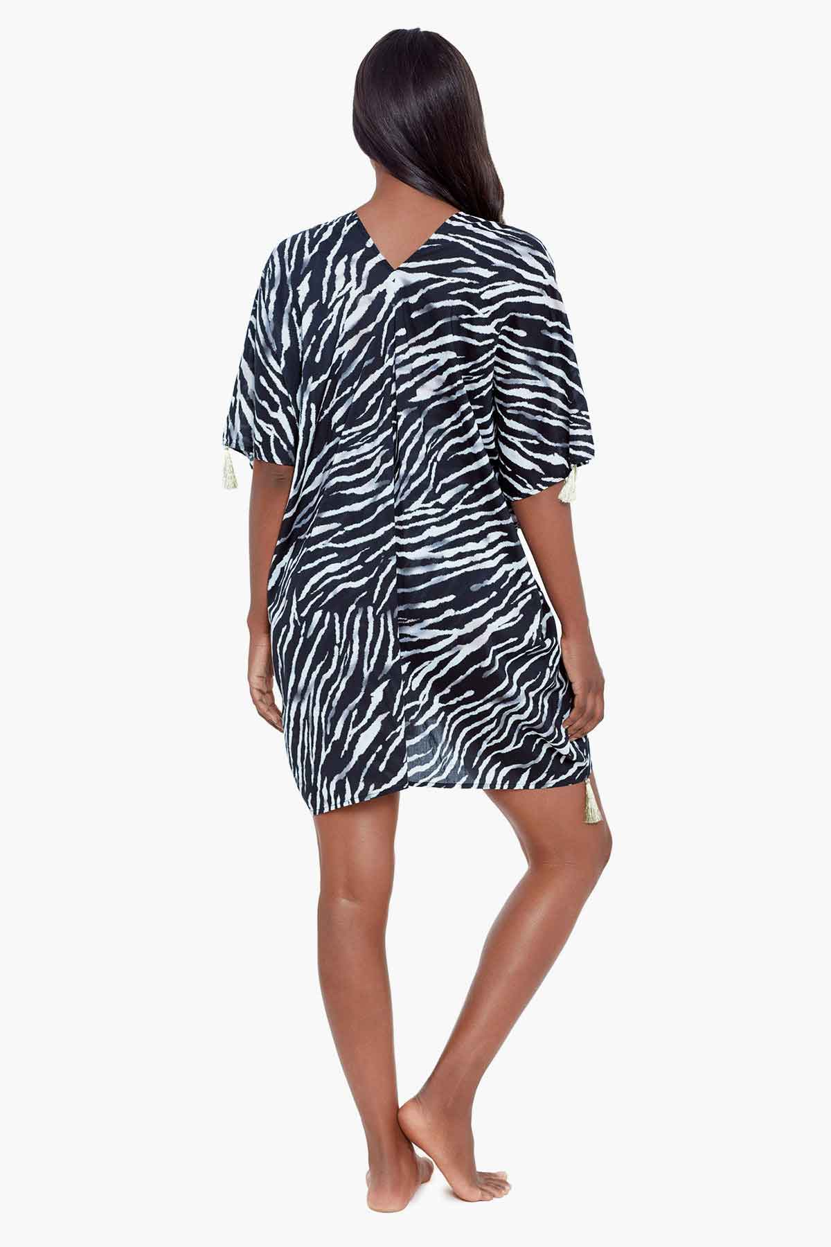Tigre Sombre Caftan Cover Up - Stylish Beach Dress for Women | Perfect for Poolside, Vacation & Summer Outfits