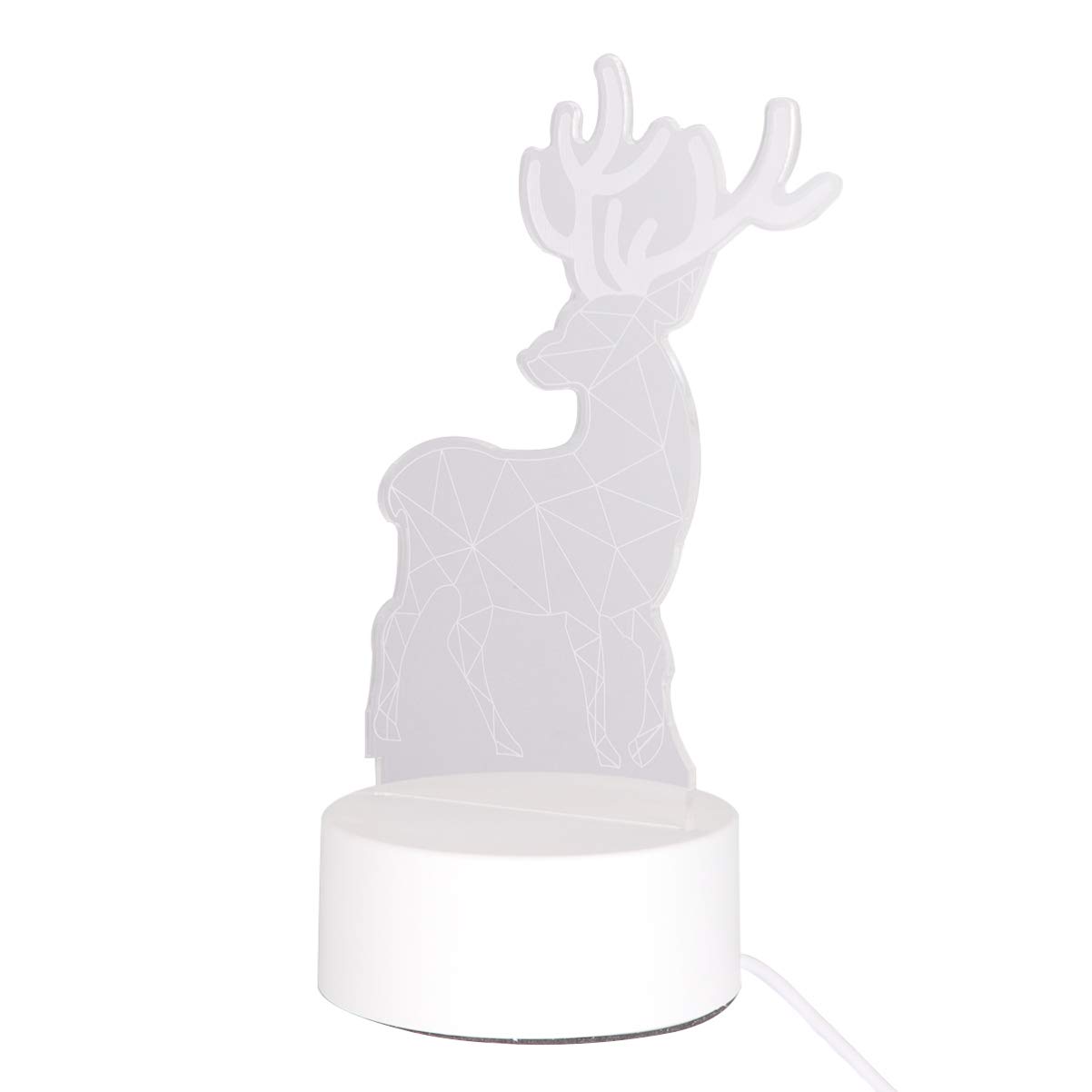 Amosfun Christmas LED Night Light Lamp - 1PC Holiday Figurine Decor with Warm Glow for Bedroom, Nursery, Kids Room - Perfect for Christmas Decor, Bedside Table, Child's Night Light & Seasonal Home Decoration