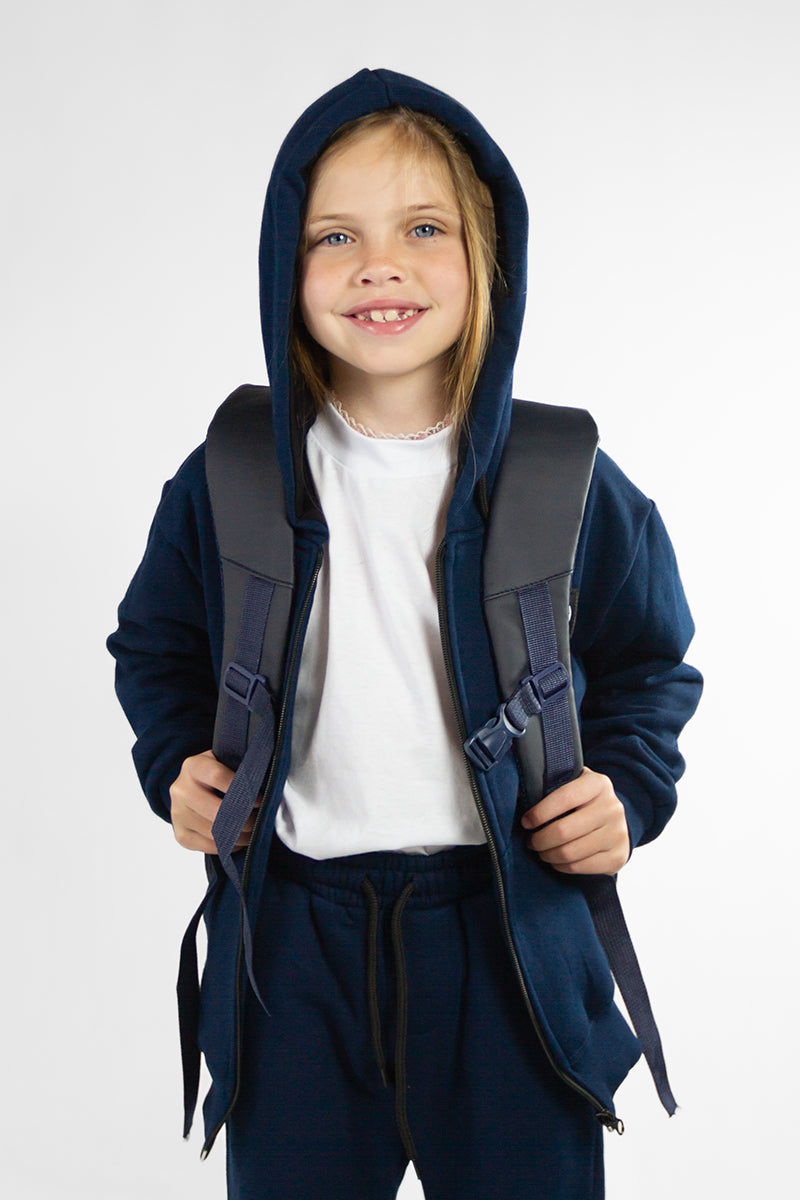 OCN Kids College Navy Blue Jacket - Stylish & Comfortable Outerwear for Boys & Girls - Perfect for School, Outdoor Play & Casual Wear