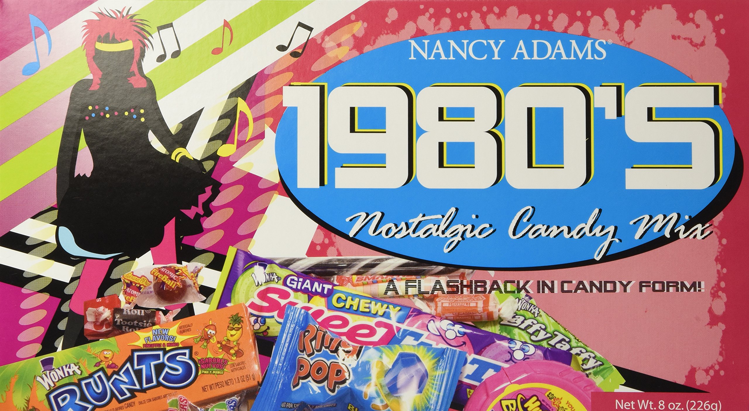 1980's Retro Candy Gift Box - Nostalgic 80's Decade Candy Gift Basket with Classic Sweets | Perfect for Birthday Parties, Anniversary Gifts & Throwback Theme Events