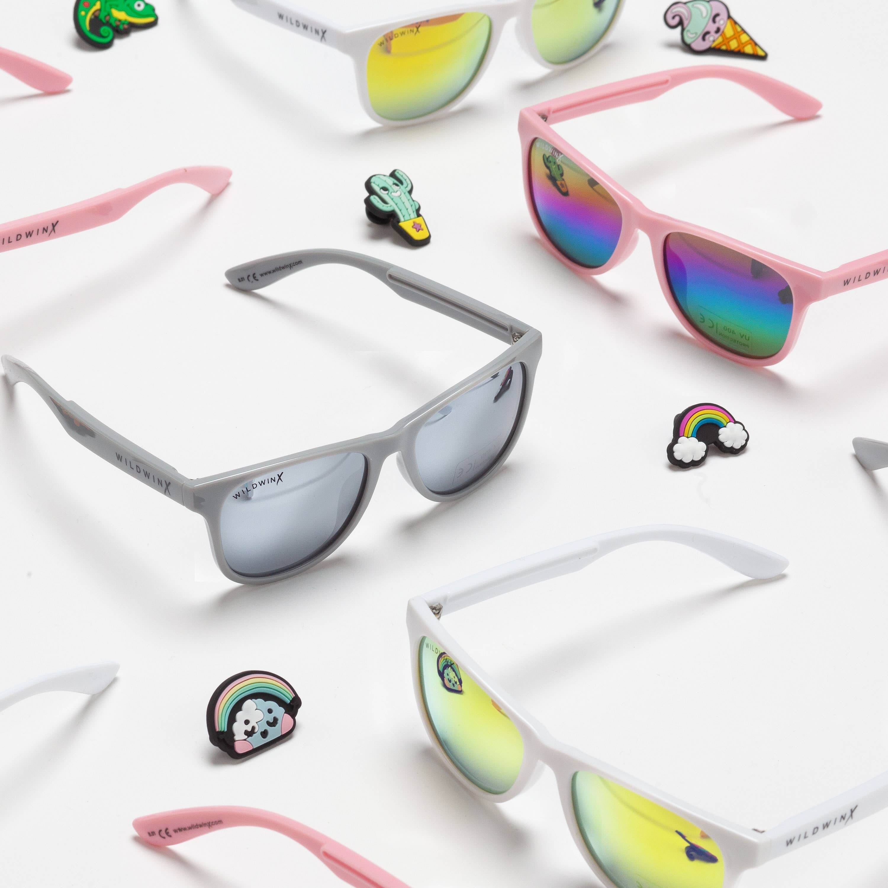 Unicorn Themed Pink Sunglasses & Charm Kit for Girls - Perfect for Outdoor Play, Birthday Gifts, and Dress-Up Accessories