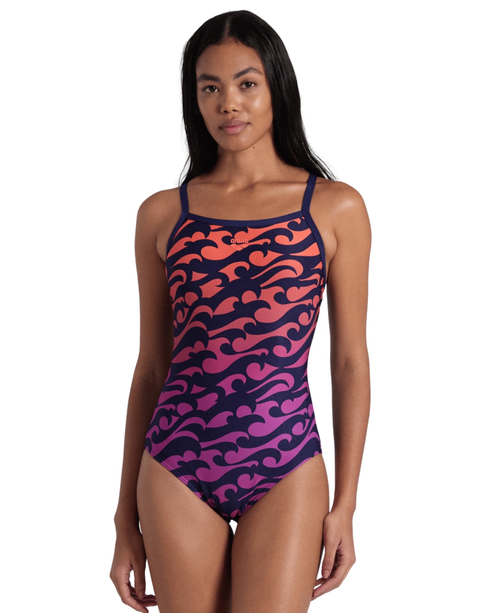 Surf's Up Lightdrop Back Swimsuit - Navy/Red Two-Tone Women's Swimwear for Beach, Pool & Surfing | Stylish & Comfortable Swim Suit