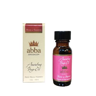 Rose of Sharon Anointing Oil - 1/2 oz Bottle - Pure & Natural Holy Oil for Prayer, Worship & Spiritual Healing - Perfect for Home Blessings & Church Ceremonies