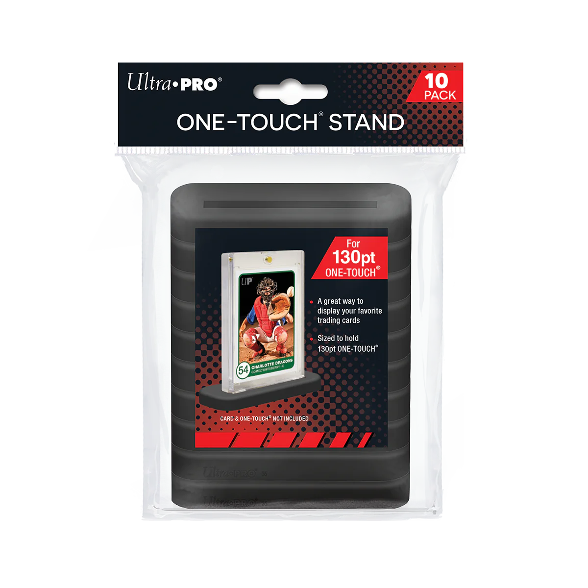 Ultra Pro One Touch Stands 130PT (10 Pack) - Premium Trading Card Holders for Collectors - Perfect for Displaying Sports Cards, Pokemon & MTG Cards at Home or Events