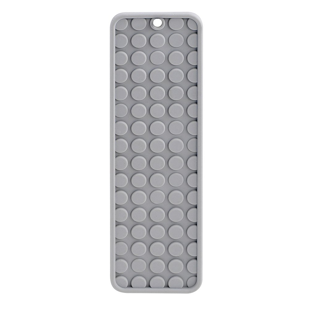 madesmart Small Styling Heat Mat - Grey, Heat-Resistant Silicone Pad for Vanity & Countertop Protection, Foldable Travel Size | Perfect for Hair Styling Tools, Hot Curling Irons & Flat Irons at Home or On The Go