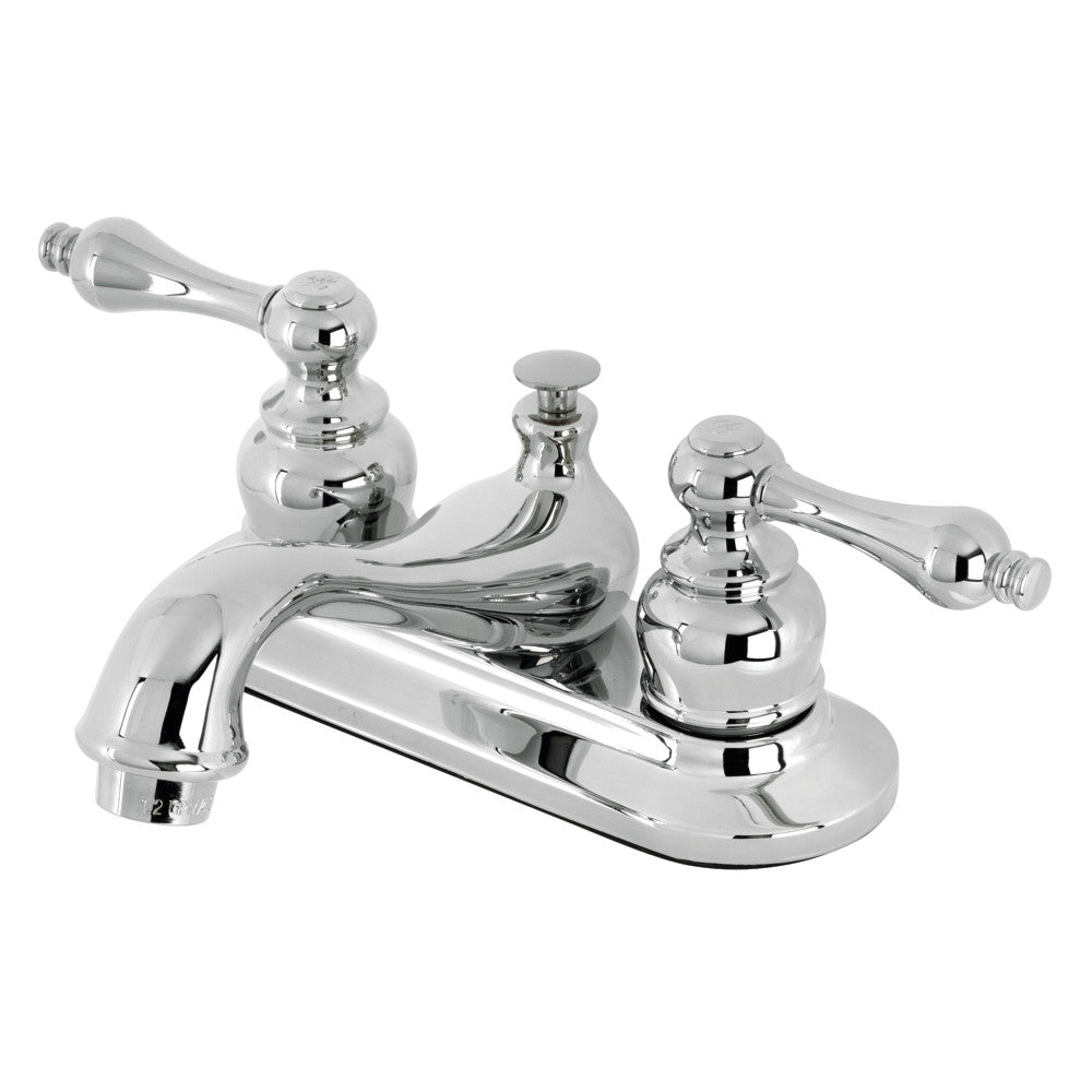 Kingston Brass KB607ALB 4-Inch Centerset Bathroom Faucet - Modern Water-Saving Design for Sink Vanity, Powder Room & Guest Bath Installation