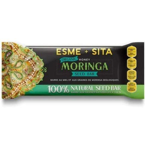 Organic Honey Moringa Seed Bar 40g - Gluten-Free Healthy Snack with Superfoods - Perfect for Hiking, Office Snacks & Post-Workout Energy Boost