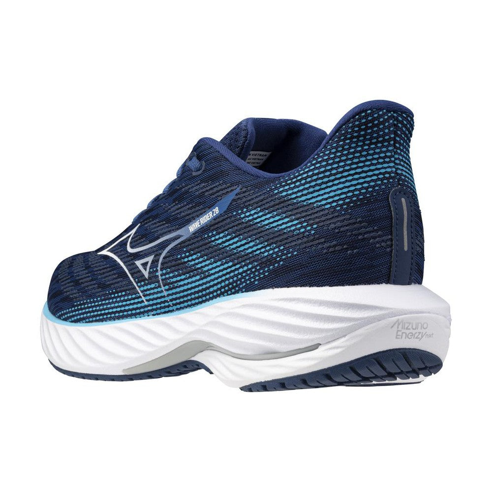 Asics Men's Wave Rider 28 Running Shoes - Lightweight Cushioned for Long Distance & Training - Perfect for Road Running, Jogging & Gym Workouts