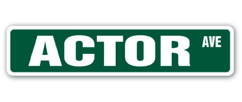 Professional Actor Street Sign for Acting, Movies & Theater - Perfect for Indoor & Outdoor Decor - 36