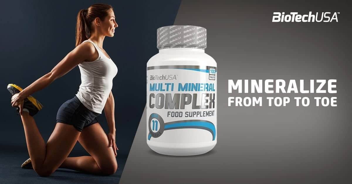 BioTechUSA Multi Mineral Complex 100 Tablets - Essential Minerals & Vitamins for Immune Support, Bone Health & Energy Boost | Daily Supplement for Men & Women
