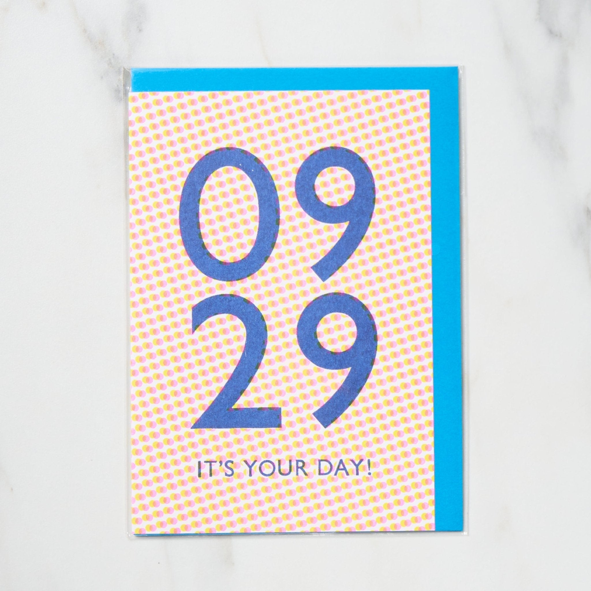 365 Find Your Day Card - September Letterpress Letters | Unique Greeting Cards for Birthdays, Anniversaries & Special Occasions