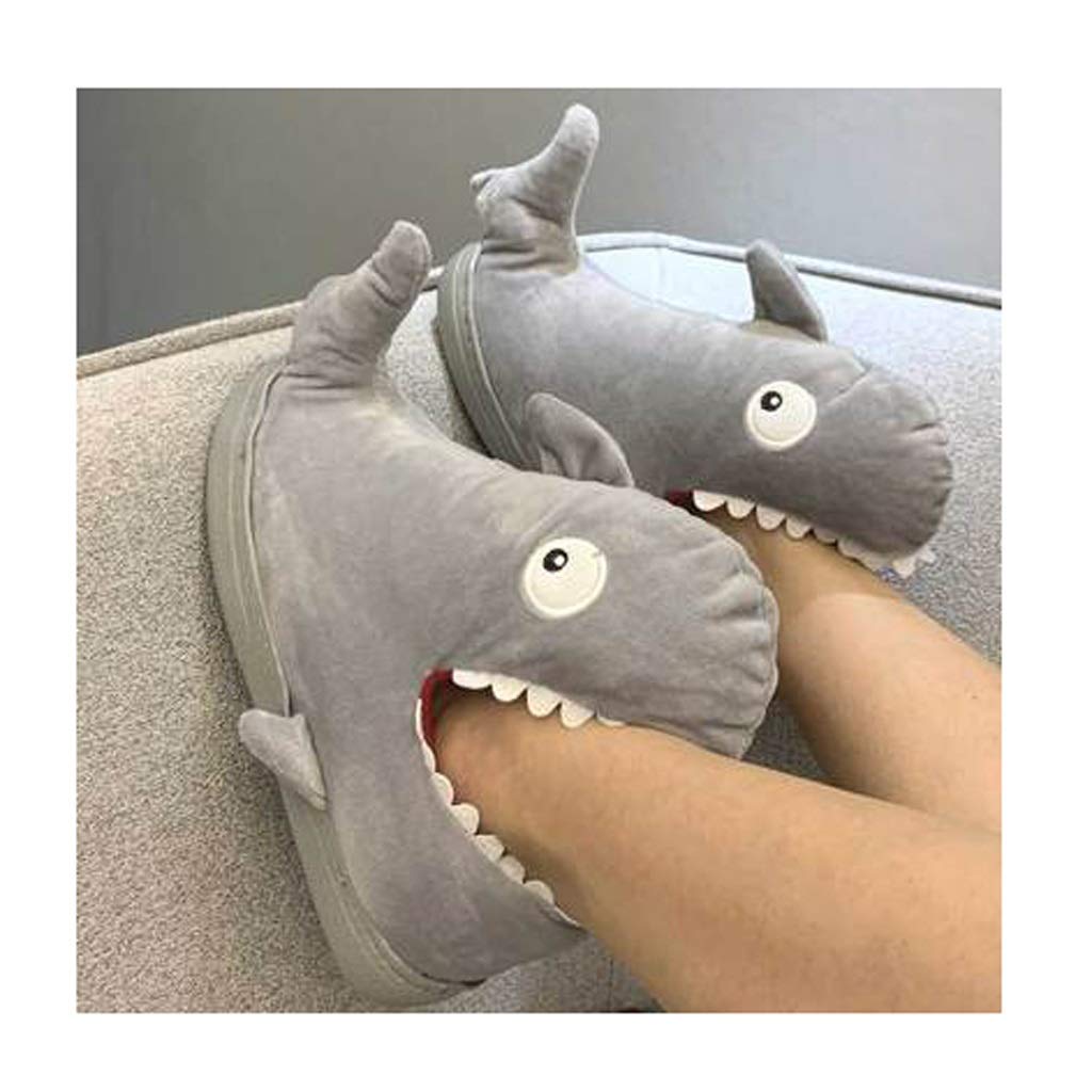 Non-Slip Animal Slippers - Warm Plush Crocodile Dinosaur Shoes for Men & Women | Home & Winter Comfort