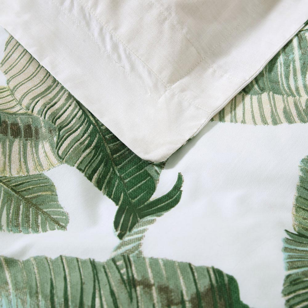 Tommy Bahama Fiesta Palms Green Quilt Cover Set - Tropical Botanical Bedding for Beach House, Guest Room & Vacation Home Decor