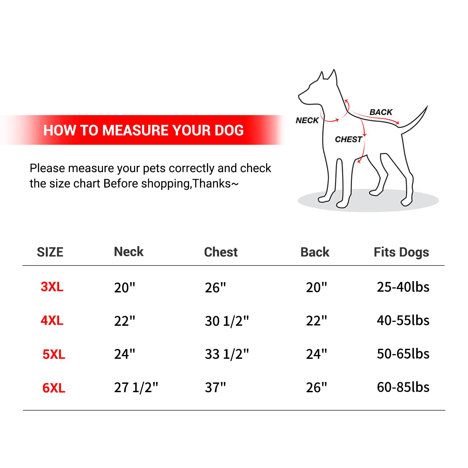 Large Dog Hoodie - Warm Winter Coat & Sweater for Medium to XL Dogs, Black 6XL - Perfect for Cold Weather Walks & Outdoor Adventures