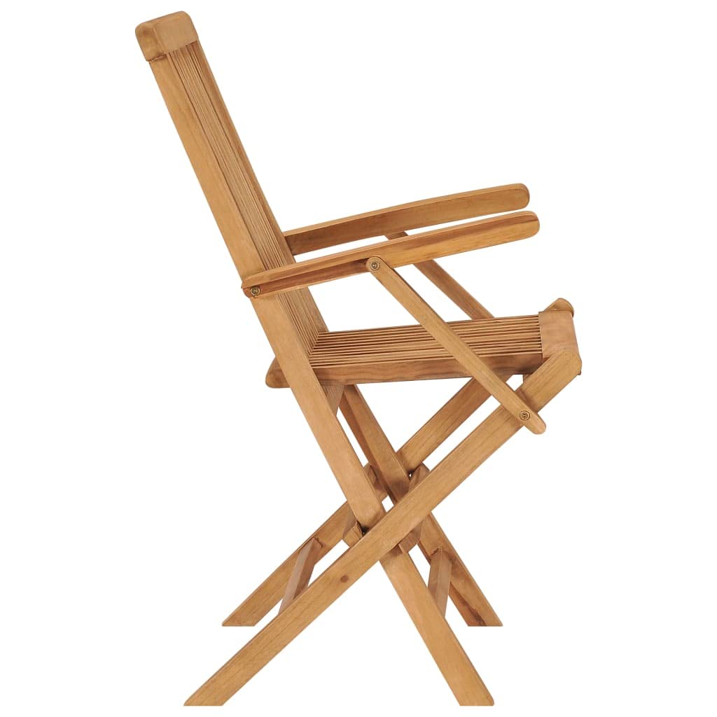 2-Pack Solid Teak Wood Folding Patio Chairs - Outdoor Lounge Chairs for Deck, Porch, Garden, Lawn & Home - Perfect for Relaxing, Sunbathing & Backyard Gatherings