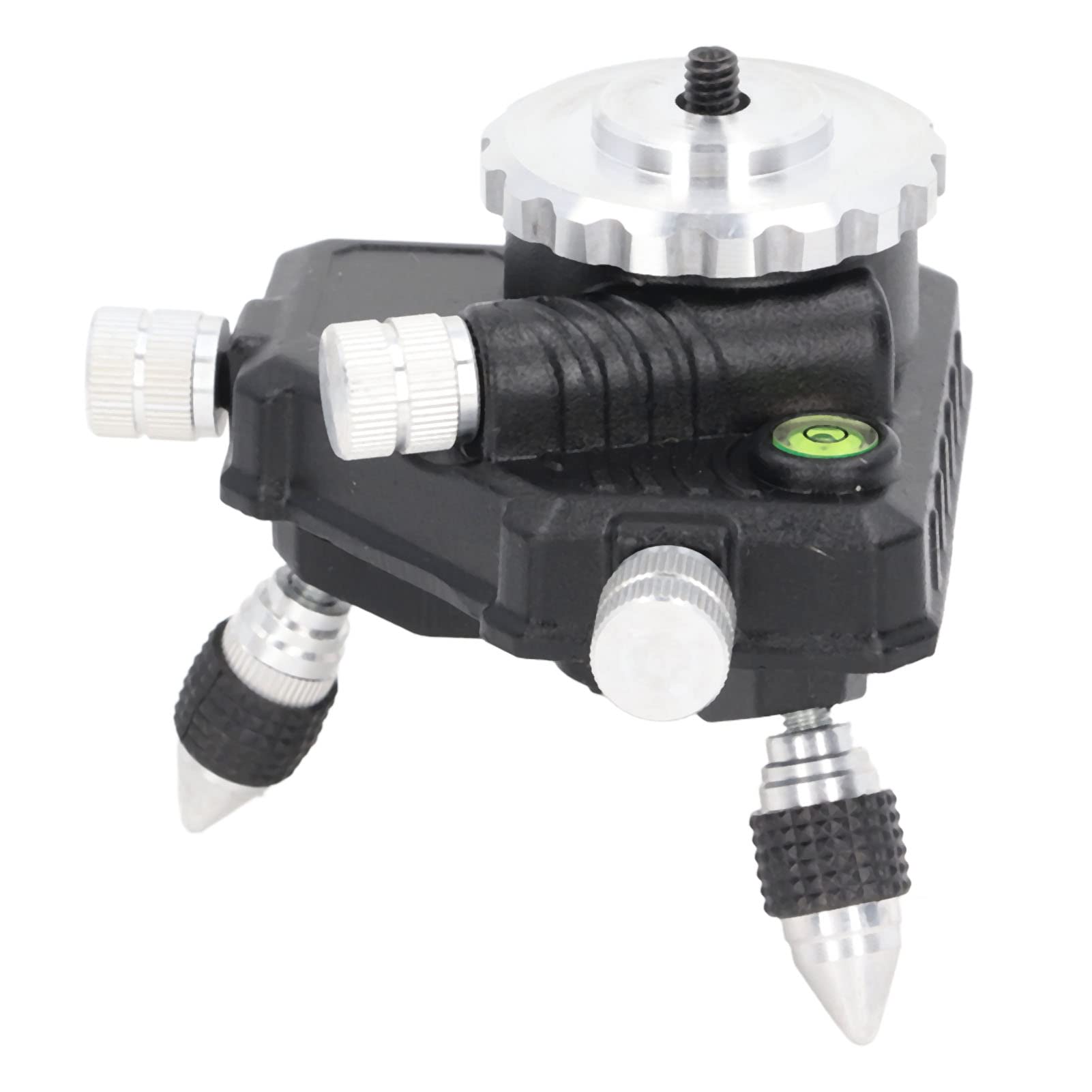 TANIQIACa 360° Rotatable Fine-Tuning Adapter with Height Adjustment for Laser Level - Perfect for Construction, Flooring & Tile Installation Projects