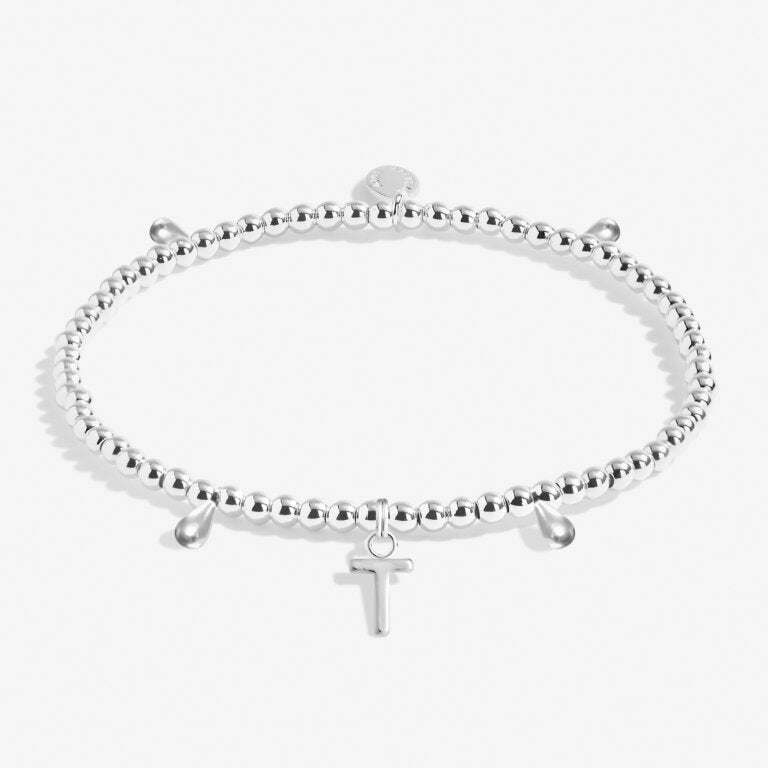 Joma Jewellery Alphabet 'T' Bracelet - Elegant Initial Letter Charm for Women | Perfect Gift for Birthday, Anniversary & Everyday Wear