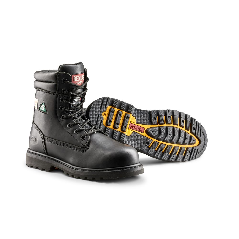 Red Kap Unisex Steel Toe Insulated Work Boots - CSA Approved Safety Shoes for Men & Women, Black (CF23100AIBK) - Ideal for Construction, Warehouse & Outdoor Winter Work