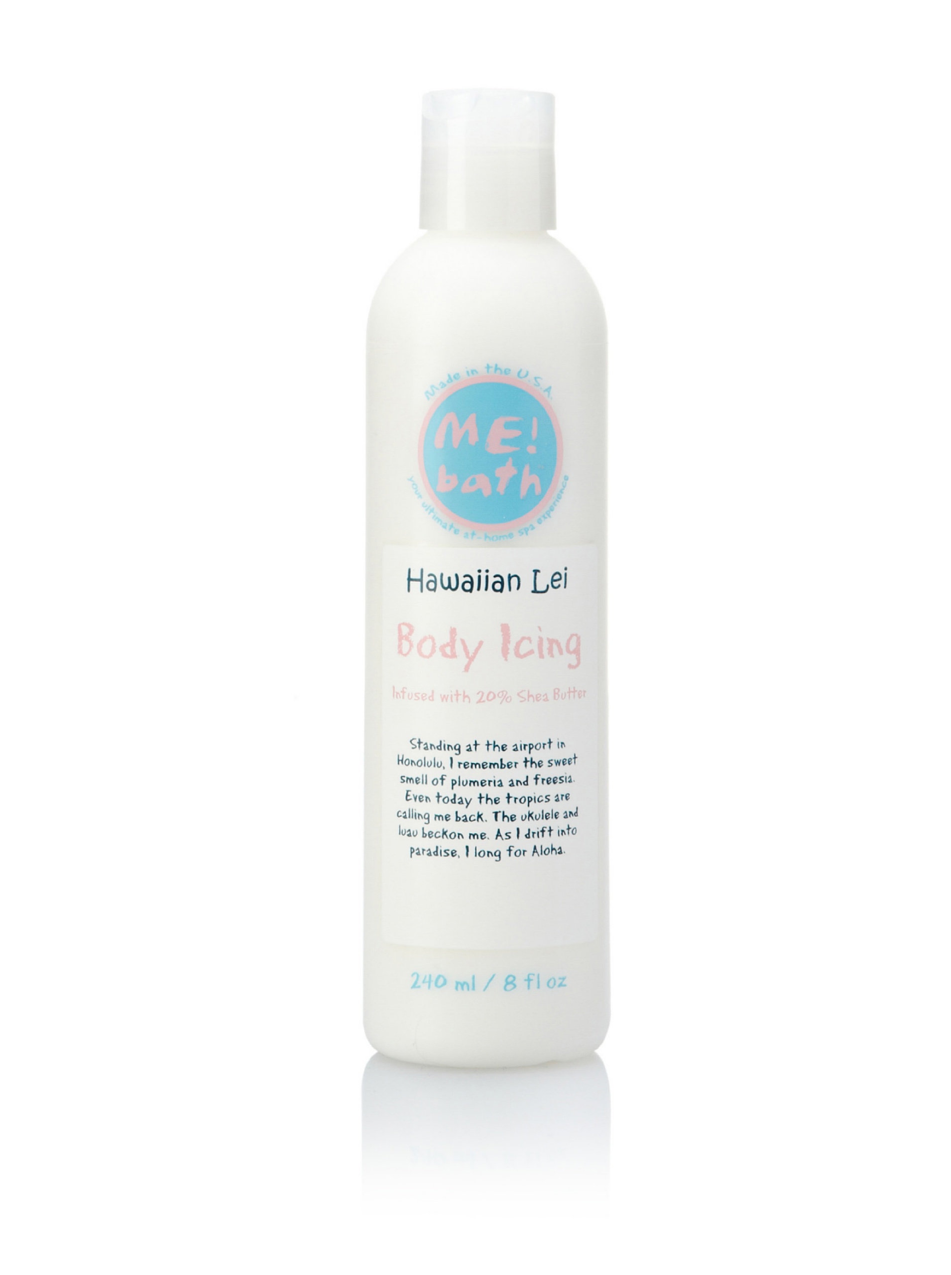 Hawaiian Lei Body Icing - 8 fl oz Coconut Scented Massage Oil for Couples, Spa & Romantic Nights
