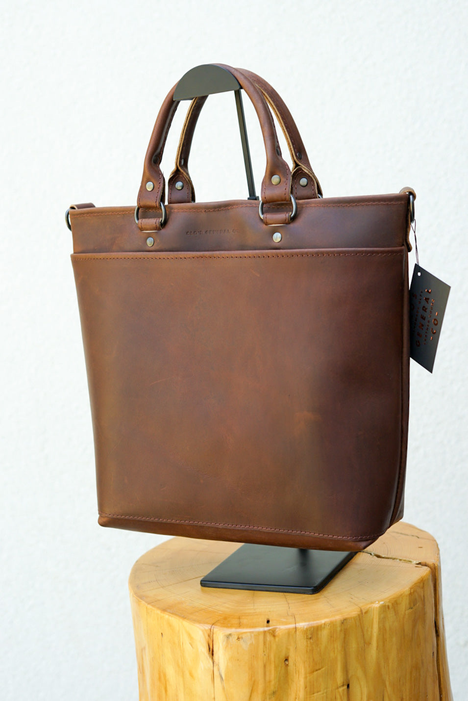 Premium Leather Handbag for Women - Dark Amber Harness - Stylish Crossbody Purse for Work, Travel & Everyday Use