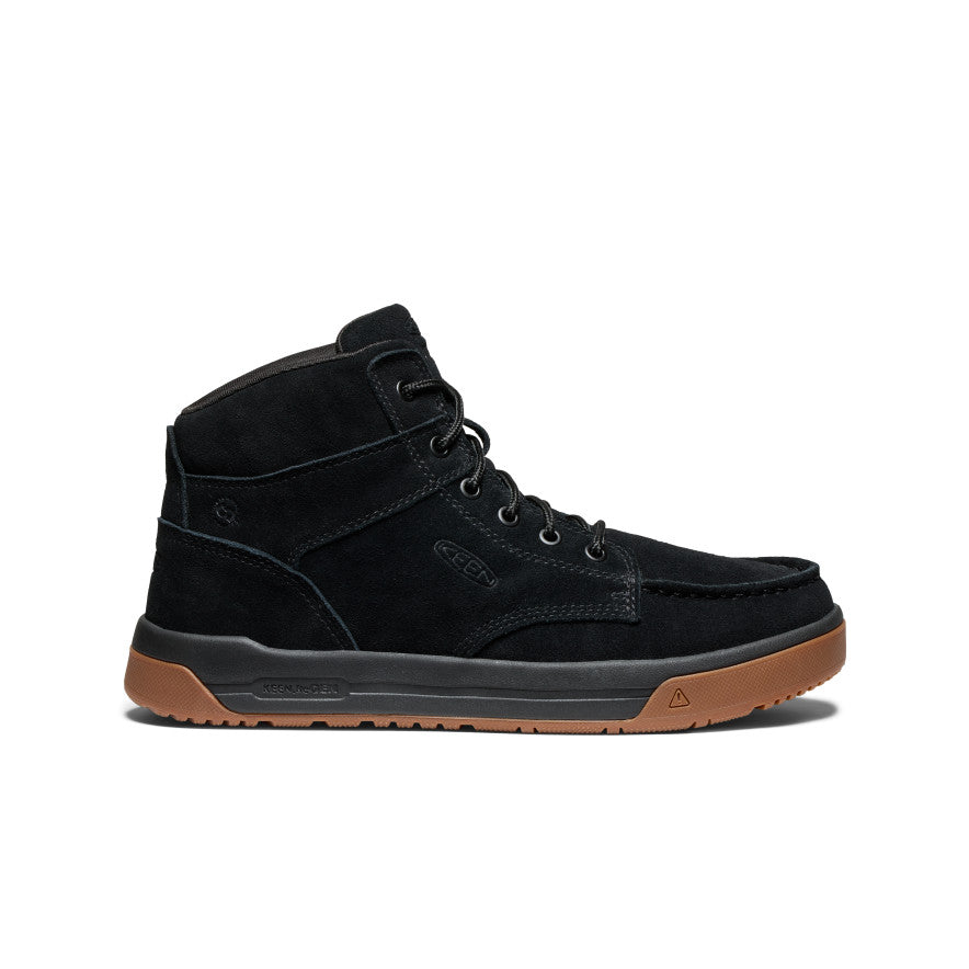 Men's Gibson Soft Toe Work Boots - Black & Gum Leather - Comfortable & Durable for Construction, Hiking & Outdoor Activities