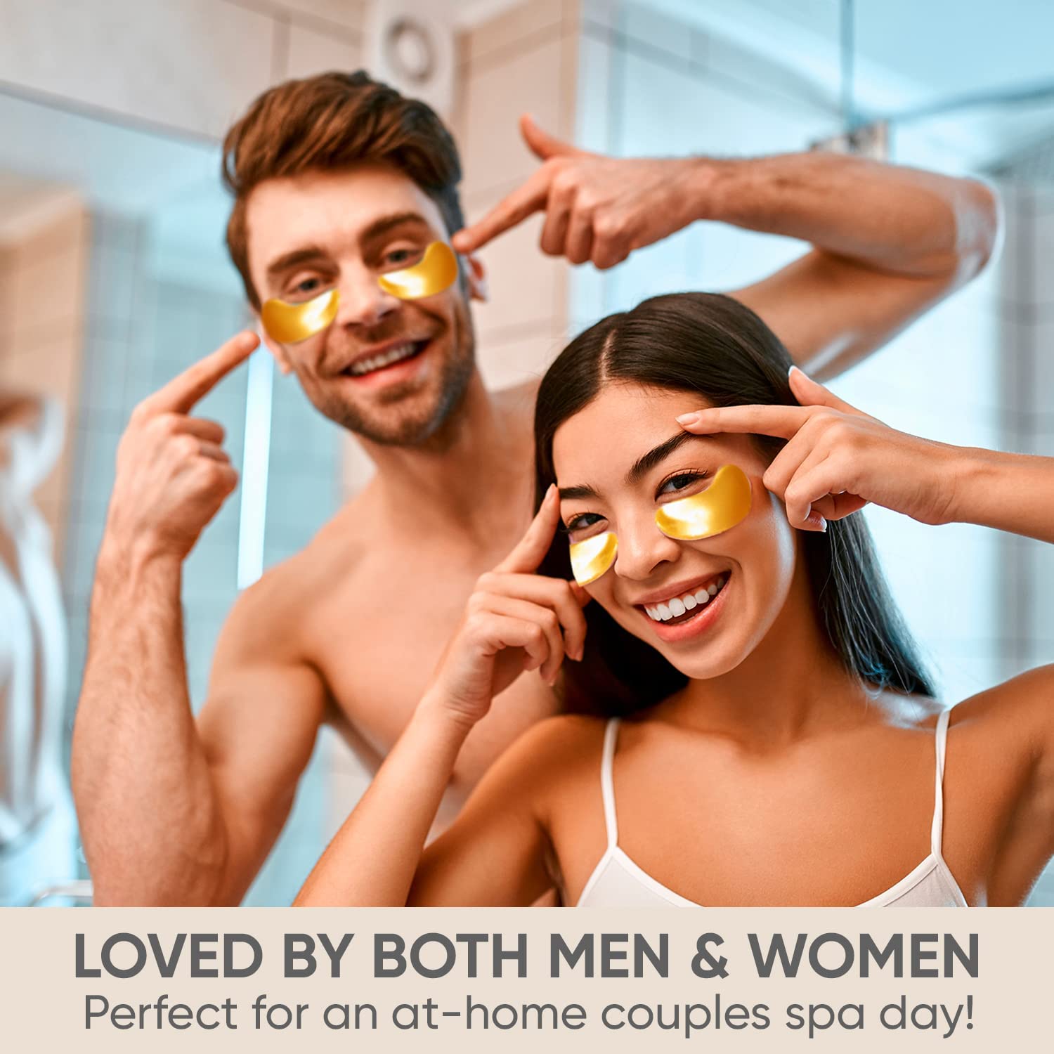 Kliffoo 24K Gold Under Eye Patches - 5 Pairs for Puffy Eyes, Dark Circles & Wrinkles | Hydrating Anti-Aging Eye Mask with Collagen, Hyaluronic Acid & Castor Oil | Reduce Eye Bags & Brighten Skin | Perfect for Night Routine, Travel & Morning Skincare