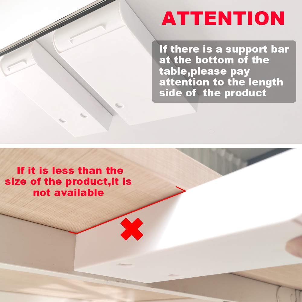 YOOUSOO 2 Pack Under Desk Storage Drawer Organizer - Hidden Slide Out Drawer with Self-Adhesive for Office & Home Desk Organization - Perfect for Workspace, Study & Home Office Storage Solutions