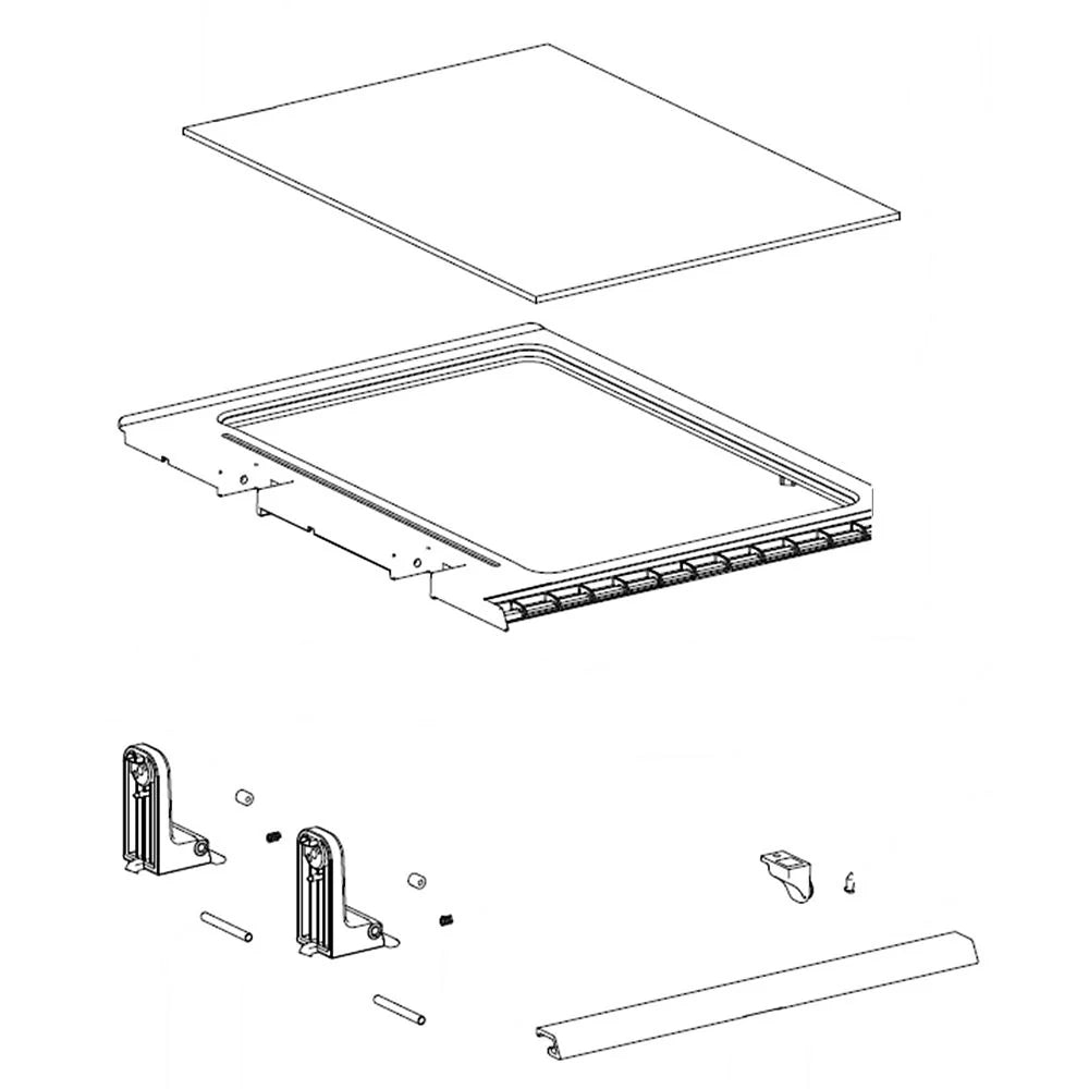 Samsung Refrigerator Shelf DA97-15362A - Replacement Fridge Shelf for Samsung Refrigerators - Perfect for Organizing Food & Beverages in Your Kitchen