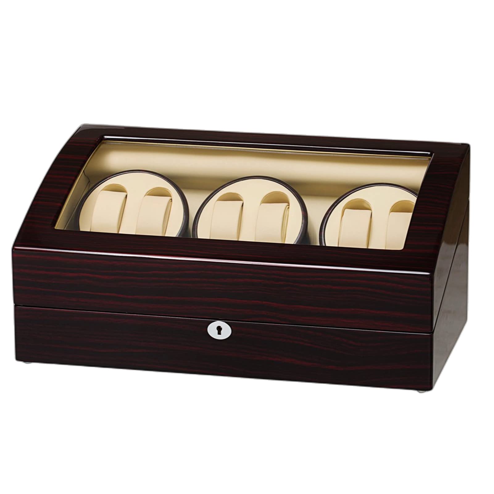 JQUEEN 6 Watch Winders with 7 Storage Slots & 3 Ultra-Quiet Mabuchi Motors - Perfect for Automatic Watch Collection, Display & Maintenance at Home or Office