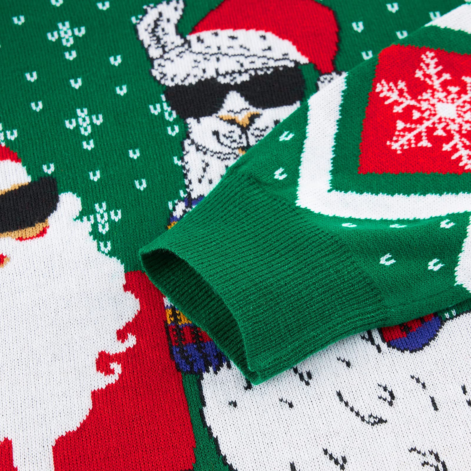 Ugly Christmas Sweaters for Men & Women - Festive Crewneck Knitted Pullover Holiday Party Jumper for Xmas & New Year Celebrations - Perfect for Office Parties, Family Gatherings & Gift Exchanges
