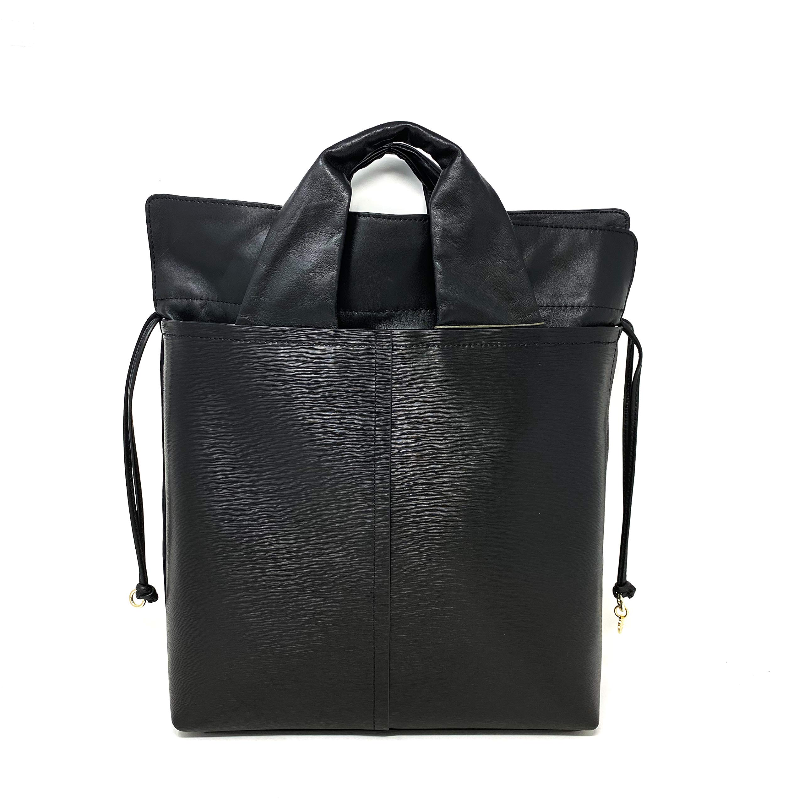 Vince Camuto Asti Tote Bag - Medium Black Leather Handbag with Removable Shoulder Strap | Perfect for Work, Travel & Everyday Use
