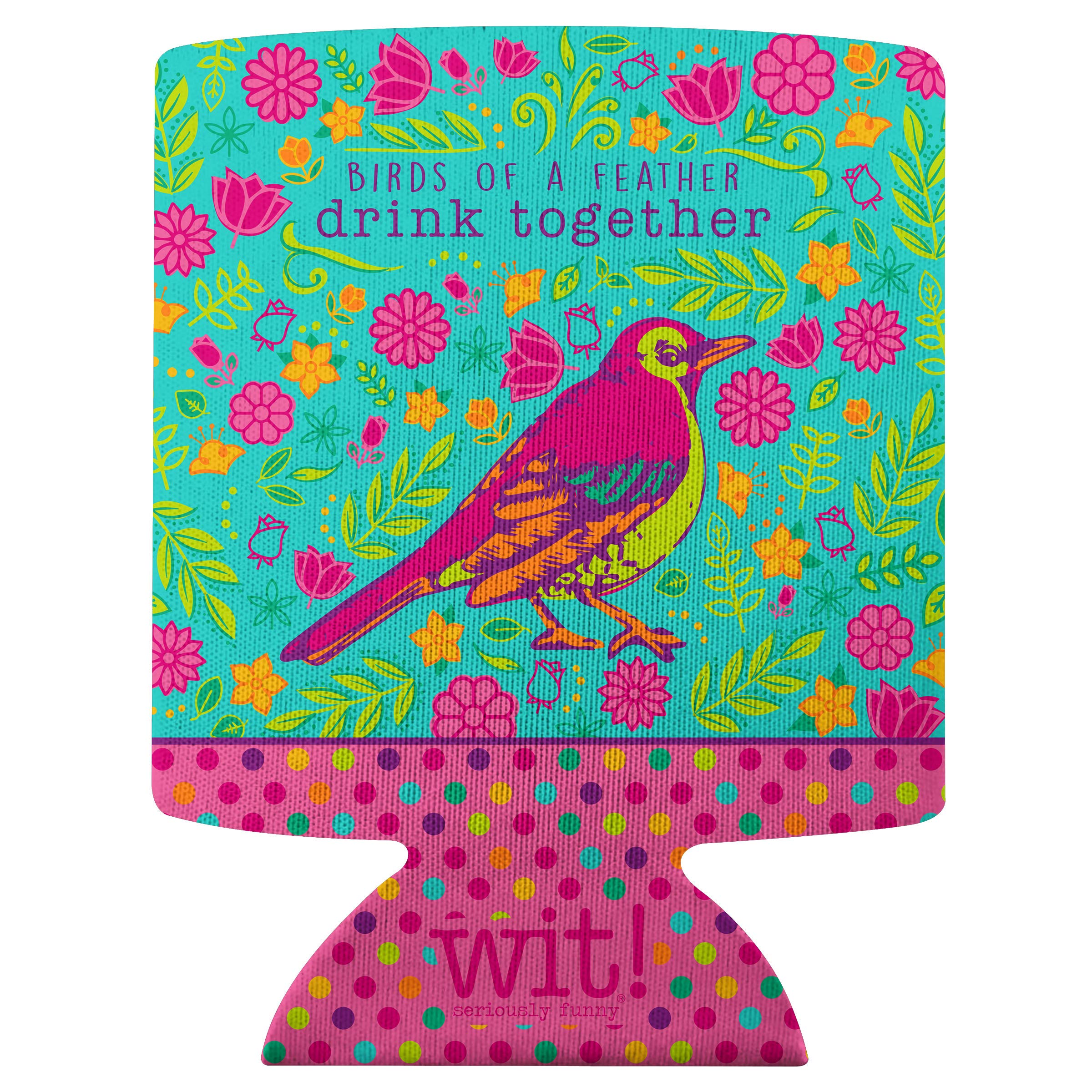 Wit Gifts Insulated Can Cooler - Universal Size for Beer & Soda - Perfect for Outdoor Picnics, BBQs, and Beach Parties