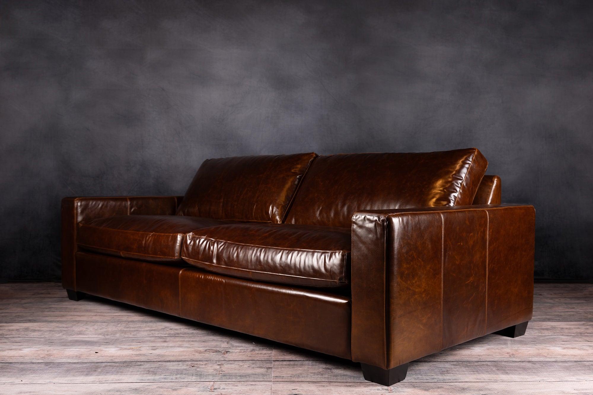 Premium MAXELL Genuine Leather Sofa - 46 Series, 3-Seater Couch for Living Room, Home Theater & Office Lounge - Luxurious Comfort & Stylish Design