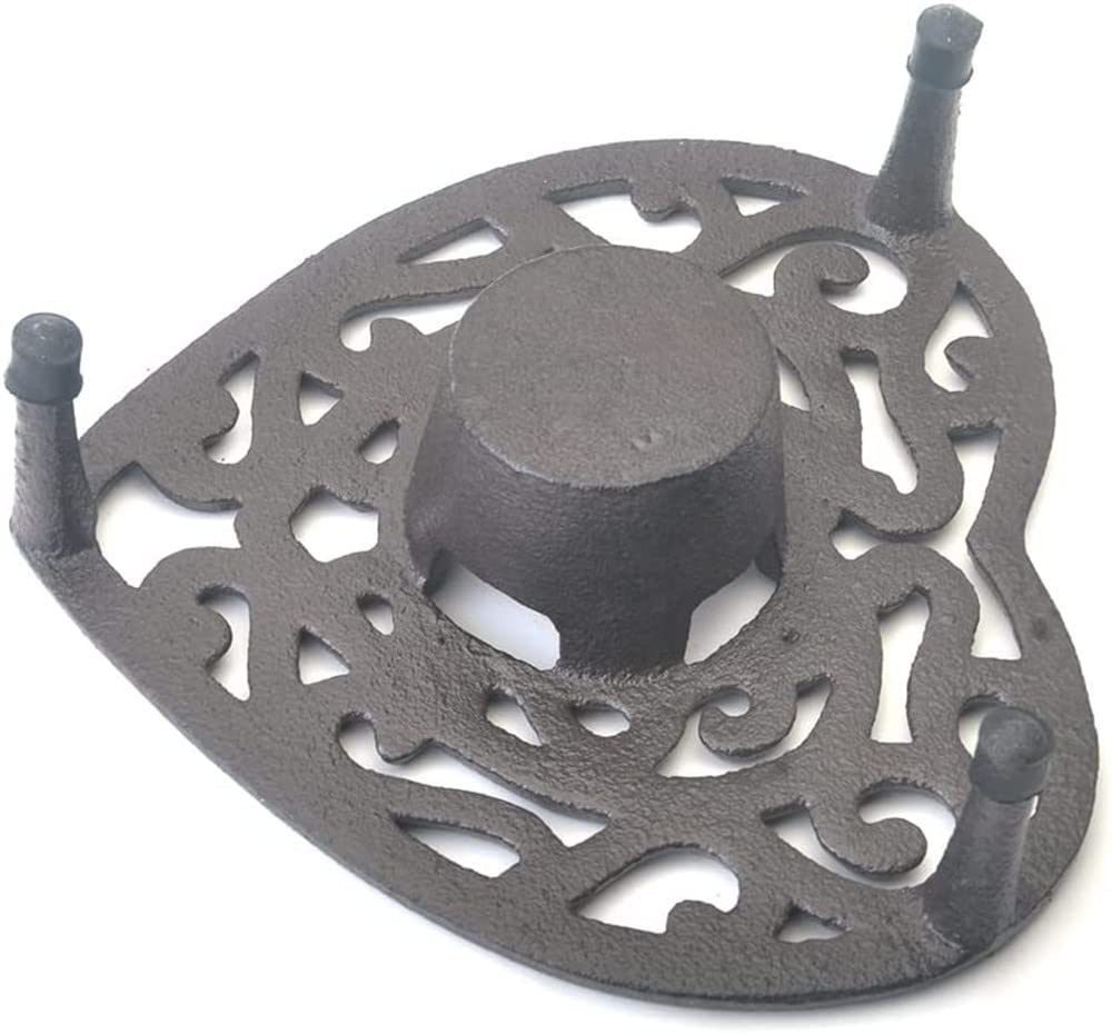Cast Iron Teapot Warmer with Candle Holder - Heavy Duty Trivet for Coffee, Tea & Food Heating - Decorative Tealight Stand for Kitchen & Dining Room - Perfect for Tea Ceremonies, Coffee Breaks & Romantic Dinners