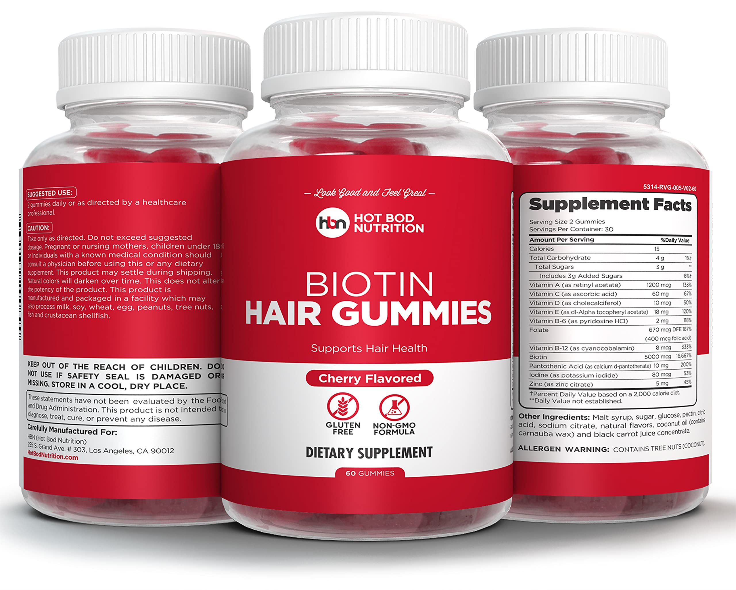 Biotin Hair Gummies for Hair Growth - Supports Healthy Hair, Skin & Nails - Delicious Vitamin Supplement for Women & Men - Perfect for Daily Beauty Routine & Thicker Hair Care