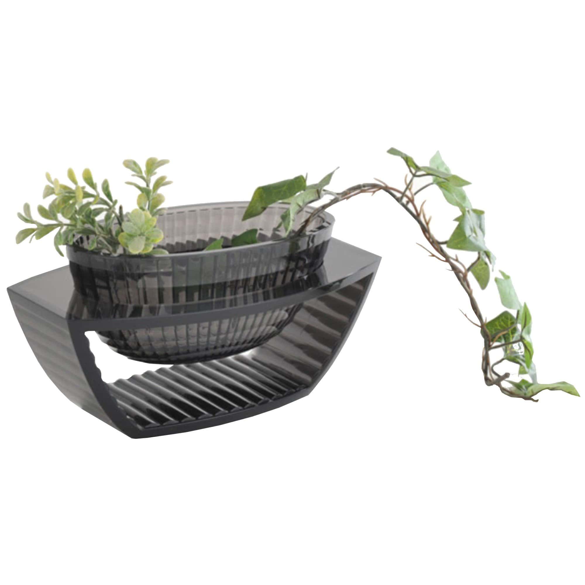 Elegant U-Shape Smoke Vase - Modern Glass Centerpiece for Weddings, Home Decor & Party Table Decorations