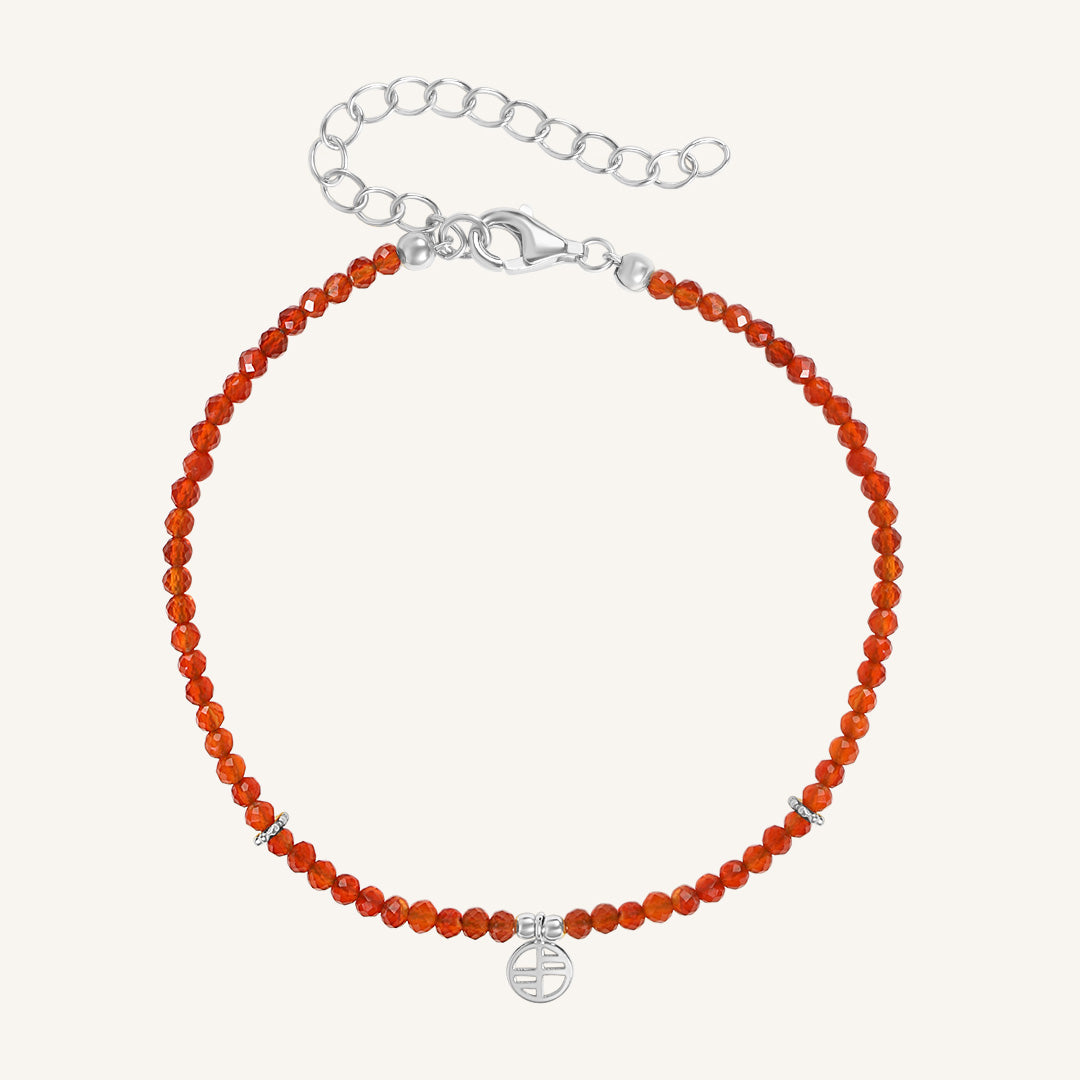 Garnet January Birthstone Bracelet for Women - Elegant Jewelry Gift for Birthday, Anniversary & Special Occasions