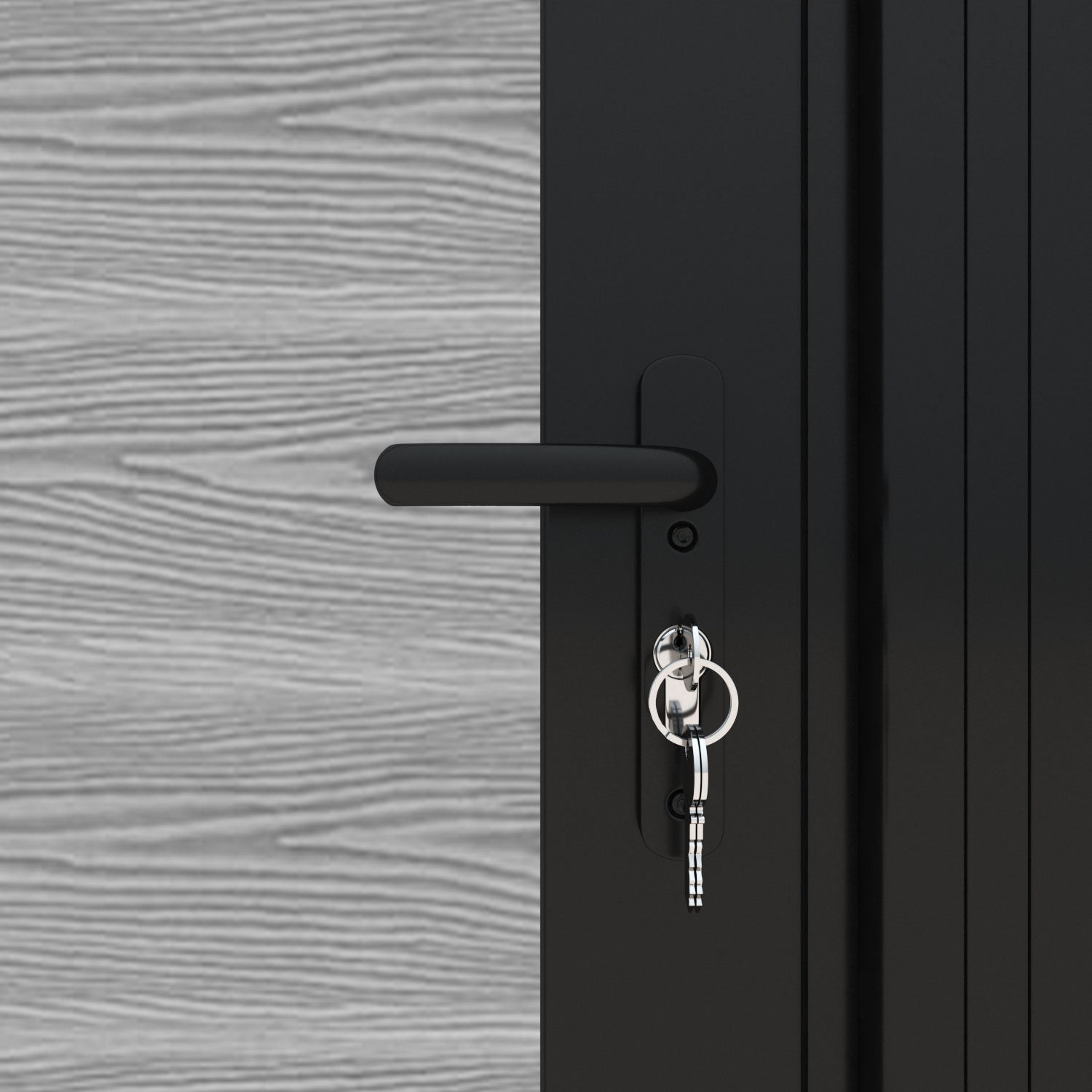 Classic Amber Curved Top Driveway Gate - Light Grey Finish with Middle & End Screen - Perfect for Home Security & Curb Appeal Enhancement