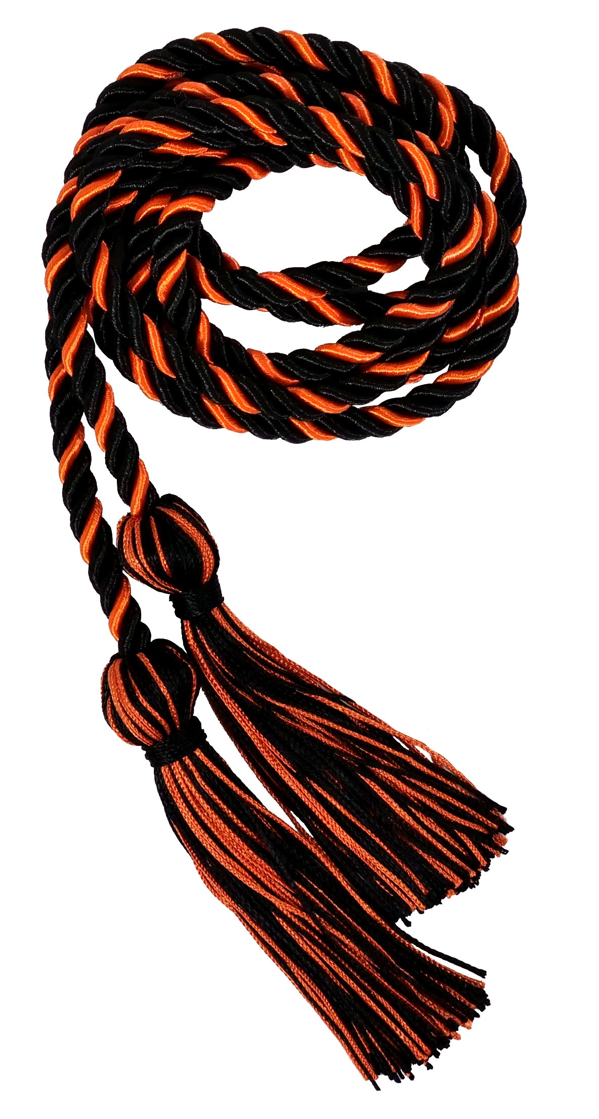 Black and Orange Graduation Honor Cord - Double Color Academic Achievement Sash for High School & College Ceremonies - Perfect for Graduation Day, Commencement & Honor Society Events