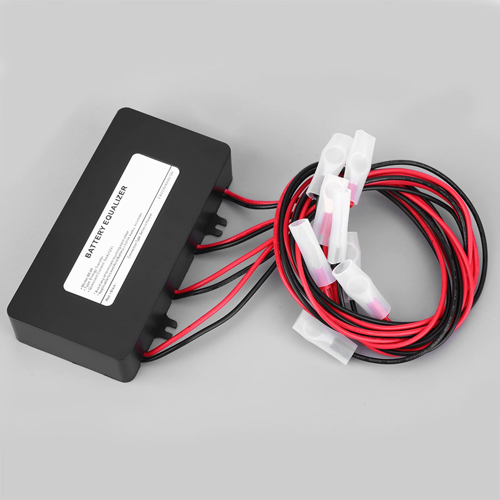 48V Battery Equalizer for Solar System - Black Bidirectional Battery Balancer & Charger - Perfect for Off-Grid Power & RV Battery Maintenance