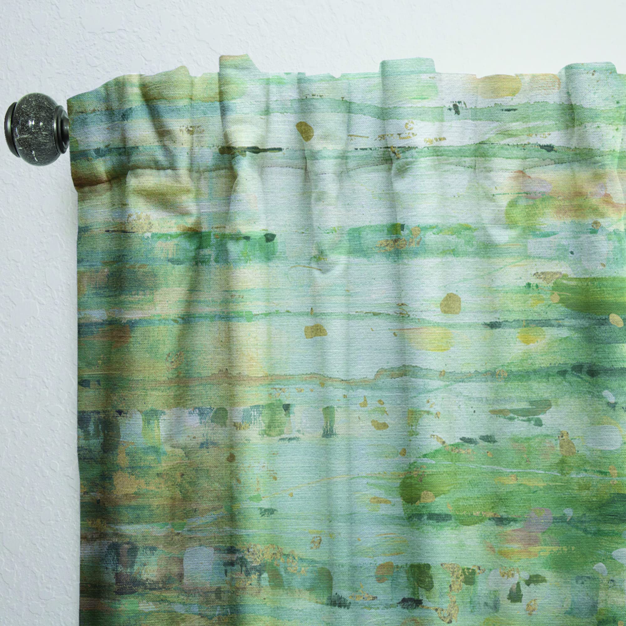 DesignQ 'The Birch Forest II' Thermal Insulated Curtains - Single Panel 52x120 - Blackout Drapes for Bedroom & Living Room (Home Decor, Noise Reducing, Energy Saving)
