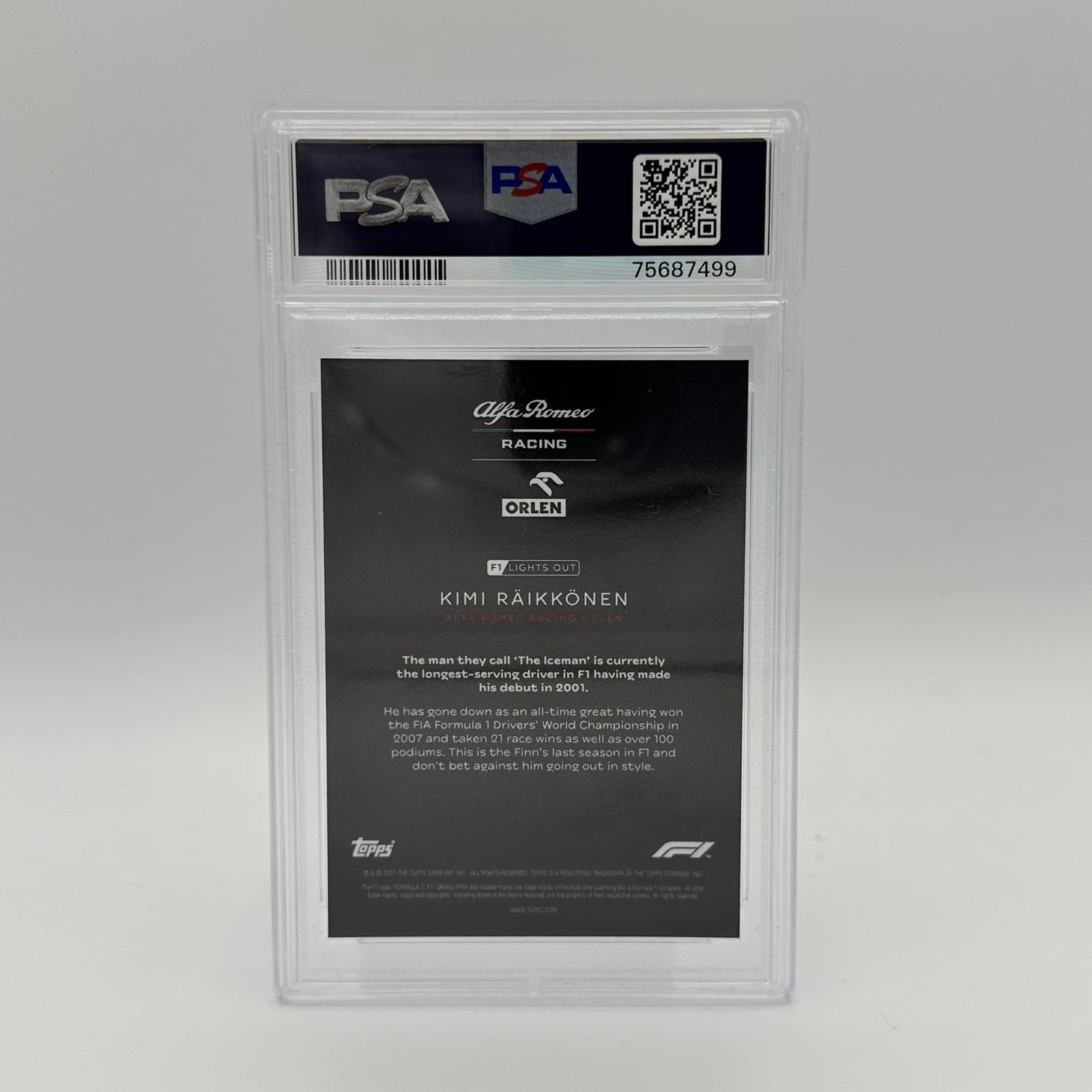 2009-2010 Kimi Raikkonen Red Parallel PSA 9 Graded F1 Racing Card - Perfect for Collectors, Fans & Sports Memorabilia Displays