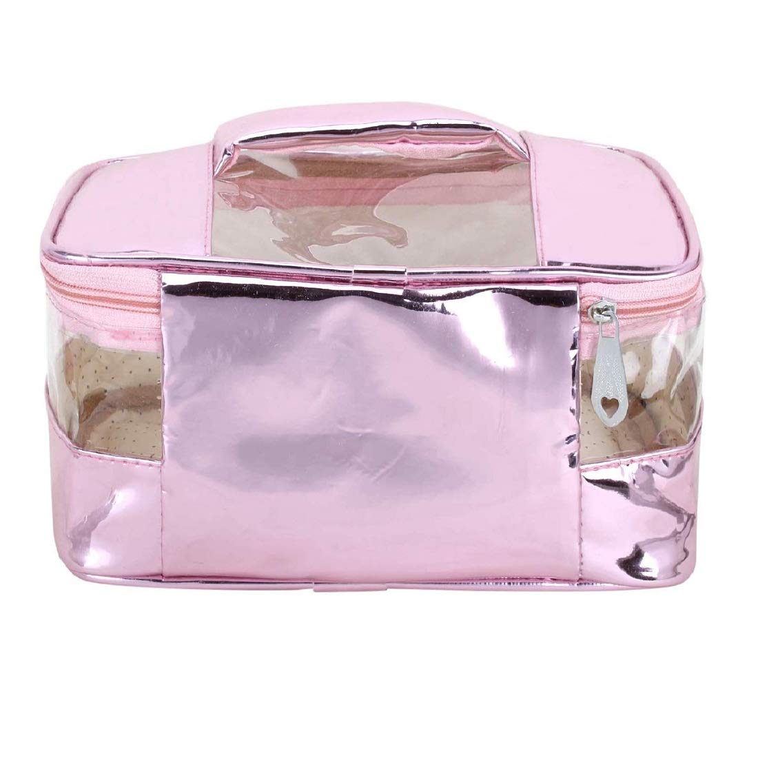NA PURSE Women's Vanity Box Cosmetic Case - Pink Toiletry Bag for Girls & Ladies (CC005) | Perfect for Travel, Makeup Storage & Organizing Beauty Essentials