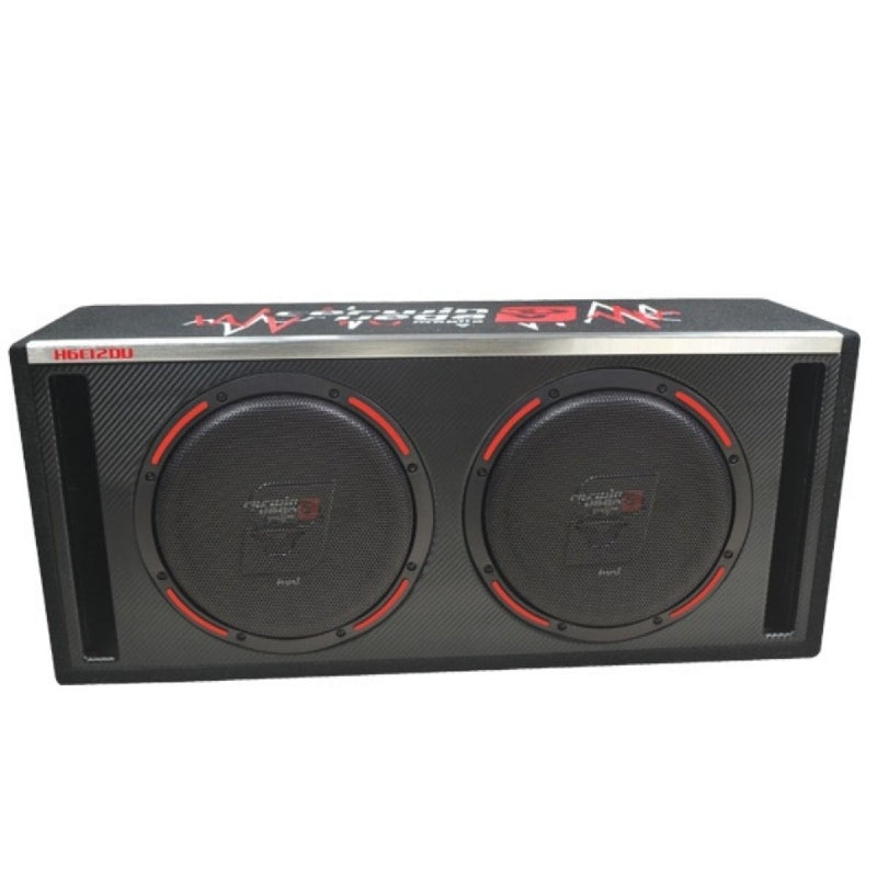 Cerwin Vega H6E12DV 2400W Max (500W RMS) HED Series Dual Size Vented Subwoofer Enclosure - Premium Bass for Car Audio & Home Theater Systems